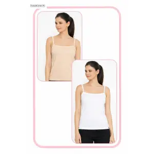 Women Summer Camisoles Skin White