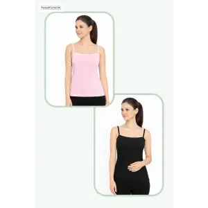 Women Summer Camisoles Pink Black
