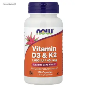 NOW Foods Vitamin D3 & K2 Price